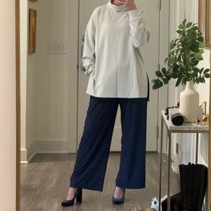 HALARA blue stretchy business work pants